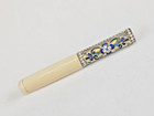 Antique Russian 84 Silver-gilt Cloisonn   Enamel Cigarette Holder  Case