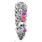 6 Sheets Temporary Tattoo Stickers Waterproof Full Arms Legs Body Art Tattoos