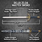 Deluxe Zelda Master Sword   Full-tang 1070 High Carbon Steel Blade And Scabbard