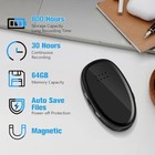 Voice Recorder W playback  64gb Digital Voice Activated Work Iphone   Android