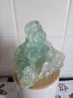 Vintage Chinese Carved Hardstone Fluorite  Figure Of A Buddha