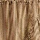 New Primitive Farmhouse Black Tan Striped Swags Cafe Curtains