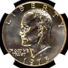 1973-d Eisenhower    ike    Dollar  1  Ngc Ms66      gorgeous         rare     - Pop 25       