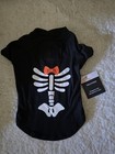 Walmart Way To Celebrate Halloween Skelton Dog Small Shirt