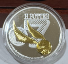 Harry Potter New Zealand Mint 2022 1oz Fine Silver Golden Snitch Coin Boxed New