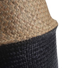 Seagrass Belly Basket With Handles Natural Woven Planter Baskets For Indoor P   