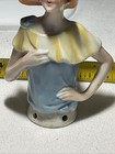 Vintage Flapper Girl Half Doll Pin Cushion - Made In Germany 74507