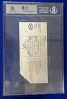 Nadia Comaneci Signed 1976 Montreal Olympics Gymnastics Ticket 10 Bas Slab Auto