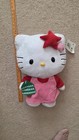Hello Kitty Christmas Plush Greeter 2014 Htf Rare Stars 20    Used With Tags 