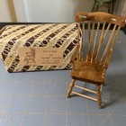 Vintage Dollhouse Concord Miniatures Arm Chair Solid Wood