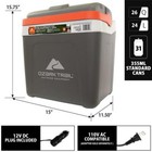 Highline 12v Electric Cooler 30 Cans 24l Portable Car Mini Cooler Grey Truck New