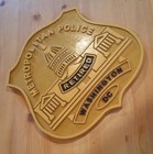 Metropolitan Police Dc Retired 3d Routed Wood  Patch Sign Plaque Custom Carved