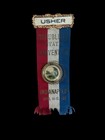 1906 Indiana Republican State Usher Badge-ribbon Indianapolis Whitehead   Hoag