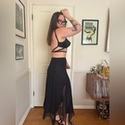 60s Vintage Hollywood Vasserette Black Low Back Bullet Bra Sz 32c