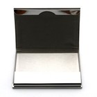 Pu Leather Metal Business Card Holder Slim Pocket Wallet Case For Credit Id Card