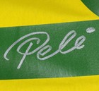 Pele Autographed Brazil  yellow  10  Replica Soccer Jersey - Beckett