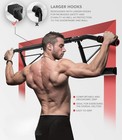 Pull Up Bar Max With Ergonomic Grip Doorway Gym Exercise Equipment Carbon Steel