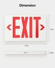 Sunco 6 Pack Red Led Exit Signs  Doublesided  90 Minute Backup Battery