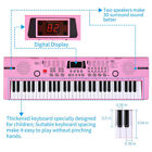 Pink Electric Piano W mic Digital Music Electronic Keyboard Kids Christmas Gift