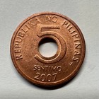 2007 Philippines 5 Sentimo - Coin  d-015