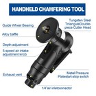 Mini Pneumatic Chamfering Machine 30000 Rpm Handheld 45   Air Beveling Peczj