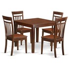 Oxca5-mah-w 5 Piece Dining Room Furniture Set Includes A Square Dining