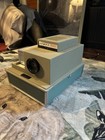 Vtg 1955 Argus 500 Model 58 Slide Projector W  F3 3 4 Inch Lens Case Cord Bulb