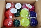 12x Light Up Bouncy Spiky Ball Lot - Learn   Play - Kids Balls Toys Ages 5 
