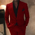 Vintage Houndstooth Suit Handmade Jacket Pants Blazer 40 42 44 46 48 50 Regular 