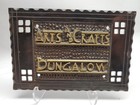Brass Or Bronze Arts And Crafts Bungalow Name Plate  Mission Oiled Bronze Finish