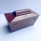 Vintage Mahogany Tea Caddy Sarcophagus Shape With Double Compartments