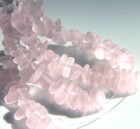 Pebble Beads   W sea Blossom Pink Finish  6x9mm  22 Pcs 