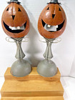 Pair Of 17  Tin Candle Holders Halloween Indoor  outdoor Home Decor