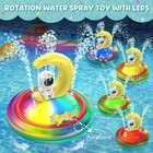 Baby Bath Toys For Toddlers  Criolpo Spray Water Toy Rotation Light Up    