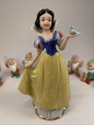 Vtg Wd Snow White And The Seven Dwarfs Rare With Animals Porcelain Figurines    