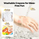 Jar Melo Jumbo Crayons For Toddlers  12 Colors Twistjoy Crayon Non Toxic Washabl