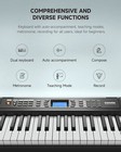 Donner Dek-200 Electric Keyboard Piano 61 Key 300 Tones   Stand Bench Microphone