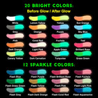 Glow In The Dark Fabric Paint  32 Colors Neon Acrylic Paint For Diy Crafts  Hall
