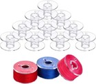 50pcs Sewing Machine Bobbins Class 15 Clear Plastic Bobbins Universal
