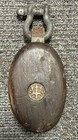 Merriman Brothers Mb Vintage Sailboat Wood Lignum Vitae Block  Pulley