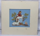 Vintage Original Harrison Begay  navajo 1917-2012  Silkscreen Print Shepherd Boy