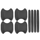 8pcs Car Door Handle Cup Scratch Protector  Anti-scratch Reflective Car Handle 