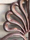 Vtg  20   w X 9 5    H - Cast Iron Scroll  Topper  Pediment Architectural Wall Decor