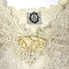 Vtg The Lady Ashley Collection Lace Bertha Collar Capelet Ivory Roses Victorian