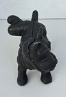 Vtg Cast Iron Peeing Scottie Dog Doorstop Naughty Scottish Terrier Figurine