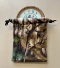 Turkey Hunting Camo Fleece Pot Call Storage Pouch W  Drawstring