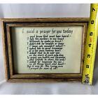 Calligraphy Prayer For You Picture  Hand Written Vintage  Great Gift 