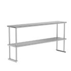 Double Overshelf 2 Tier Stainless Steel Shelf 12 X 60 Inches  Weight 12 60
