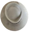 Vintage Wide Brimmed Western Felt Fedora Cattleman Hat With Hat Band