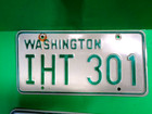  1968-1982 Washington Passenger License Plate Pair   Iht 301--14 Pitcures